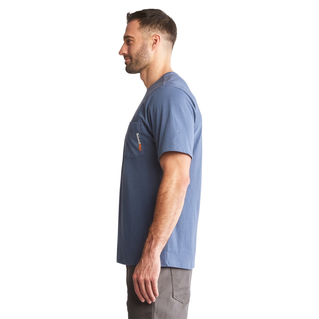 Timberland Men's Vintage Indigo Pro Base Plate Blended Short-Sleeve T-Shirt