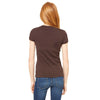 Bella + Canvas Women's Chocolate Stretch Rib Short-Sleeve T-Shirt