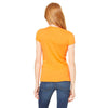 Bella + Canvas Women's Orange Stretch Rib Short-Sleeve T-Shirt