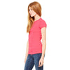 Bella + Canvas Women's Very Pink Stretch Rib Short-Sleeve T-Shirt