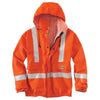 Carhartt Men's Bold Orange Flame-Resistant Rain Jacket