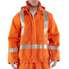 Carhartt Men's Bold Orange Flame-Resistant Rain Jacket