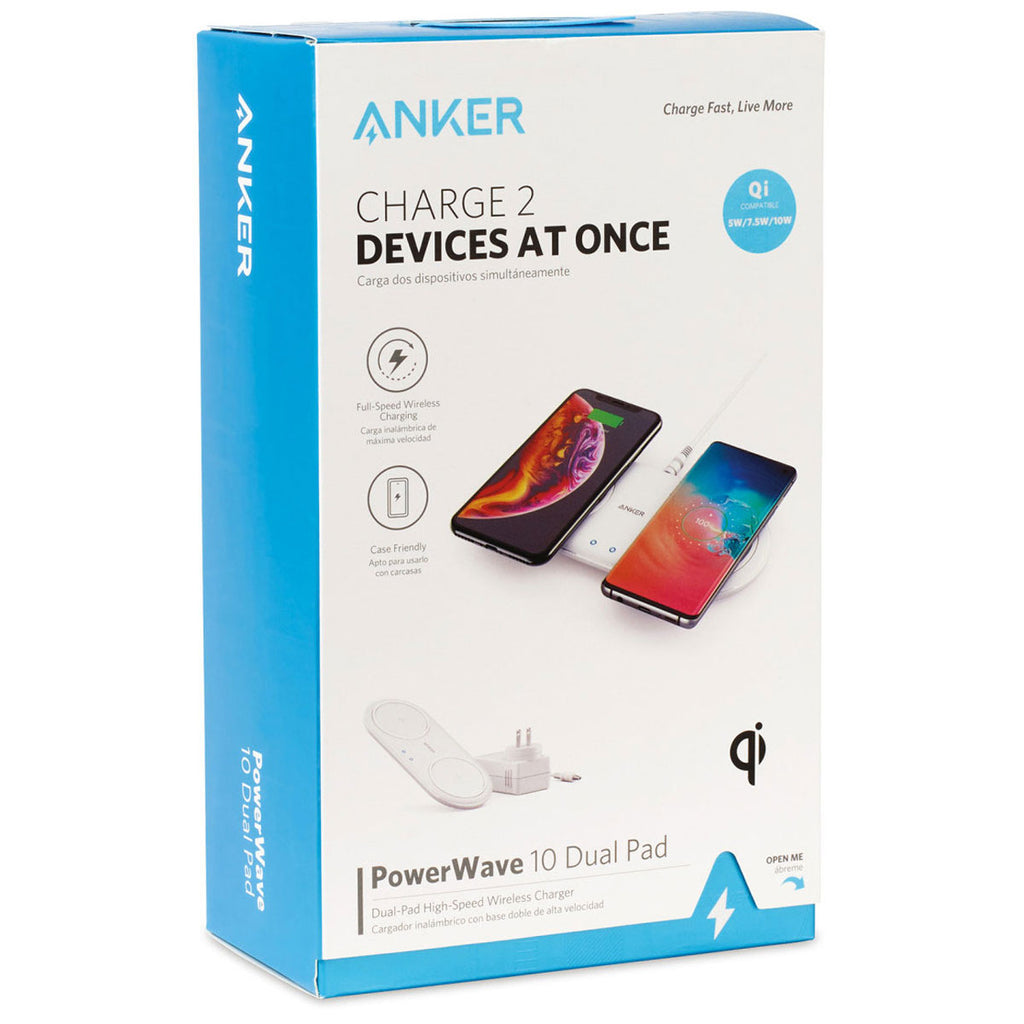 Anker Black PowerWave Dual Pad Qi Wireless Charger