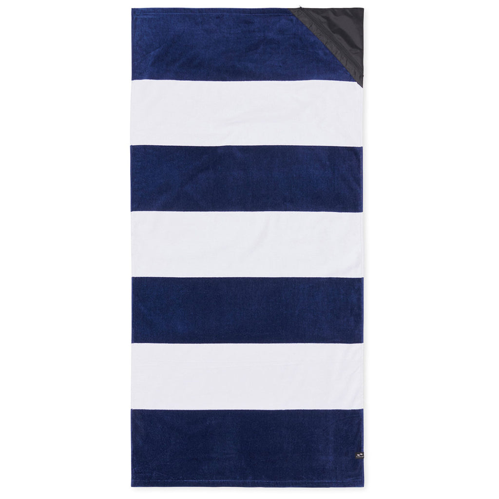 Slowtide Porto Dark Navy Pocket Beach Towel