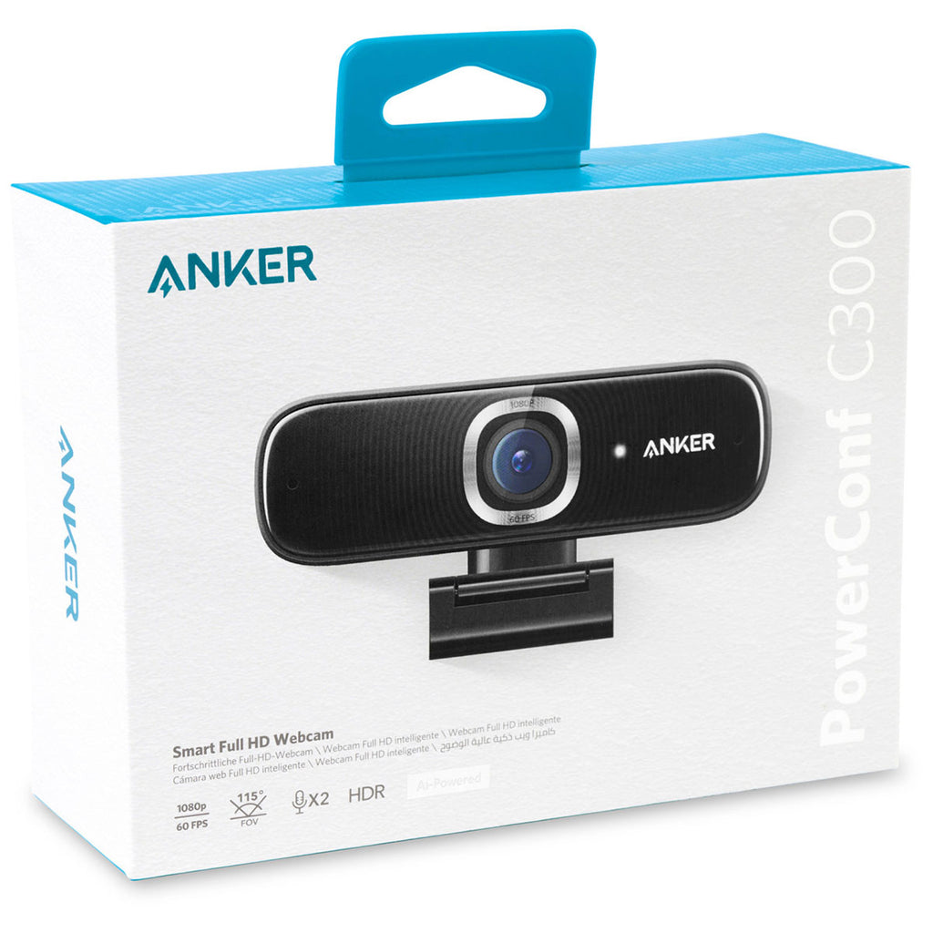 Anker Black PowerConf 300 HD Webcam