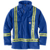 Carhartt Men's Royal Flame-Resistant Striped Duck Traditional Coat