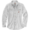 Carhartt Men's Light Grey Flame-Resistant Force Cotton Hybrid Shirt