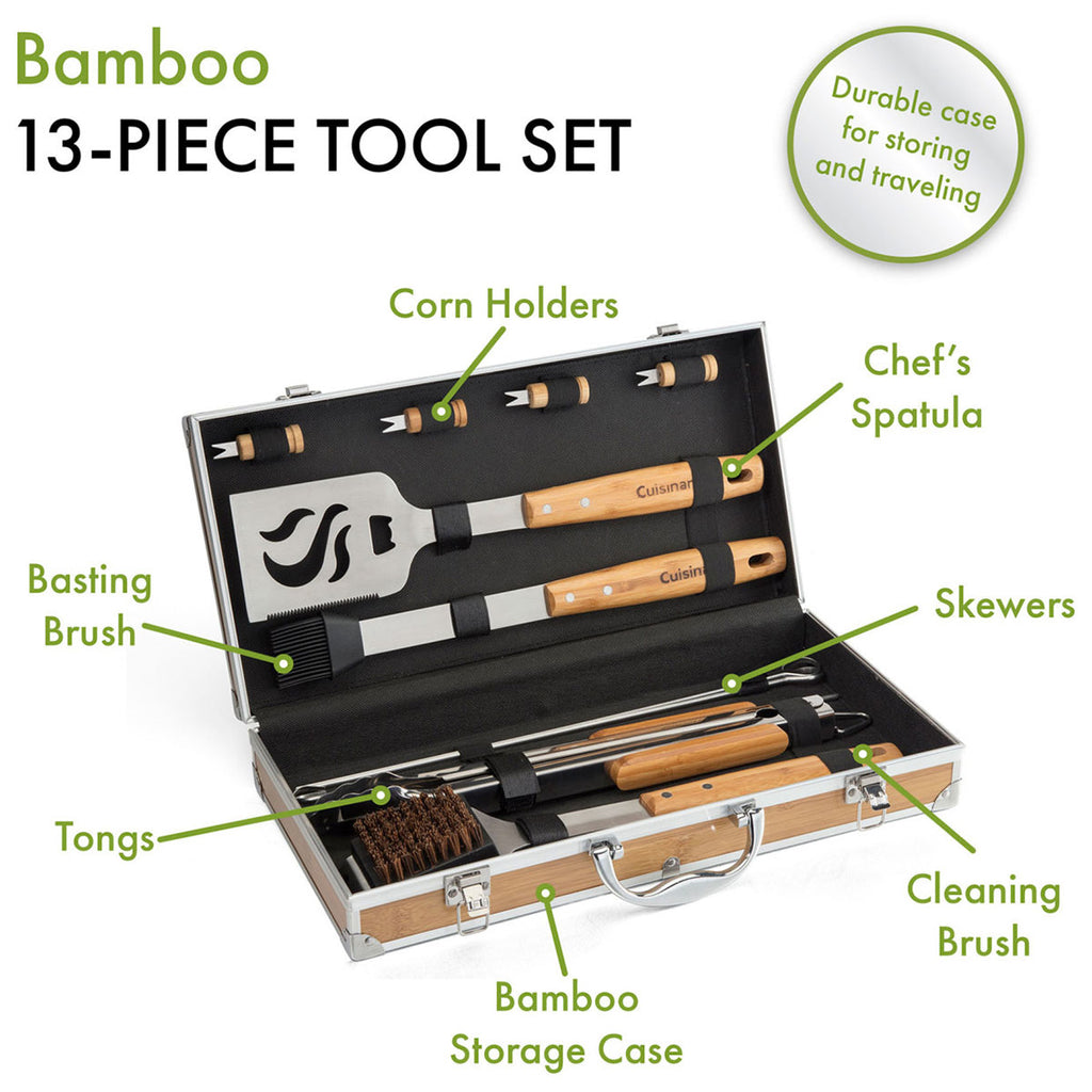 Cuisinart Bamboo Bamboo 13 PC Grill Tool Set