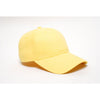 Pacific Headwear Yellow Velcro Adjustable Brushed Twill Cap