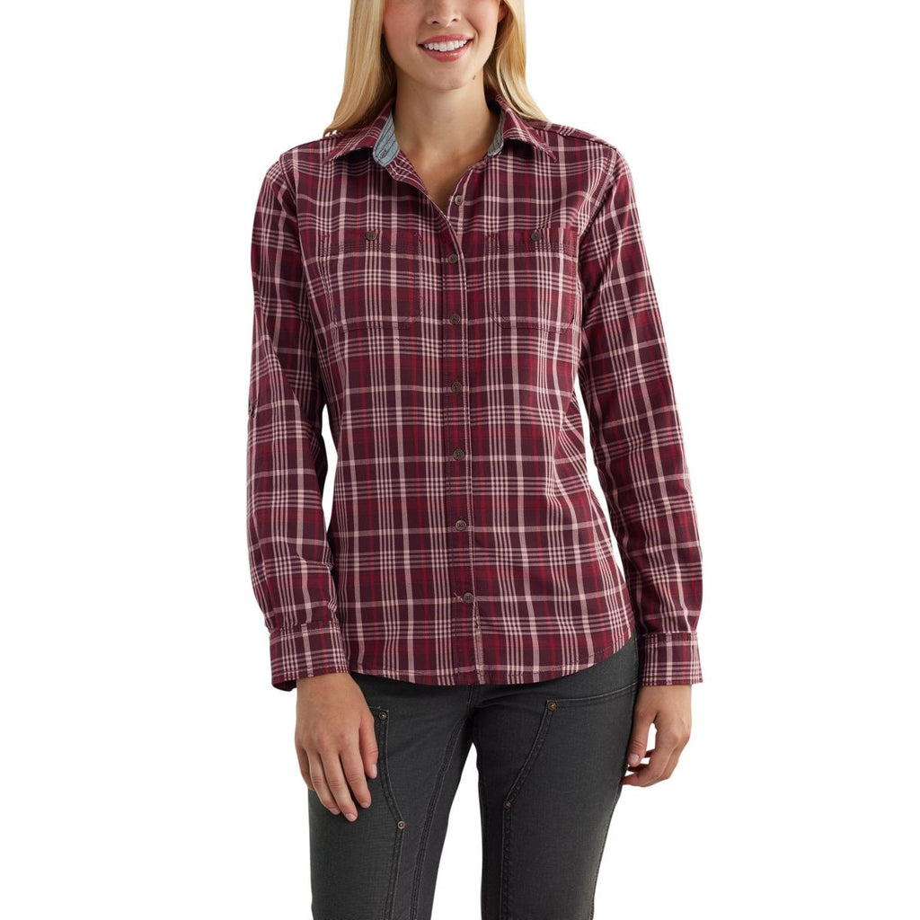 Carhartt Women's Deep Wine Dodson Shirt