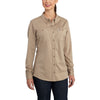 Carhartt Women's Khaki FR Force Cotton Hybrid Shirt