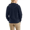 Carhartt Women's Dark Navy Flame-Resistant Heavyweight Hooded Zip Front Sweatshirt