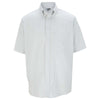 Edwards Men's Grey Stripe Short Sleeve Oxford Shirt
