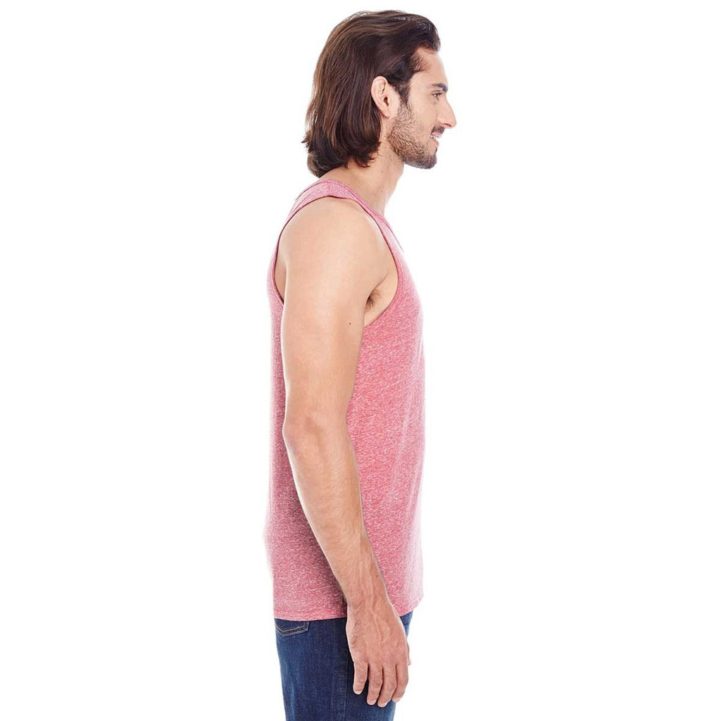 Threadfast Unisex Red Triblend Tank