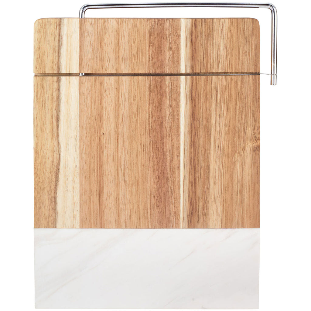 Leed's Marble Marble and Acacia Wood Cheese Cutting Board