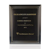 Society Awards Black Glass Plaque Award