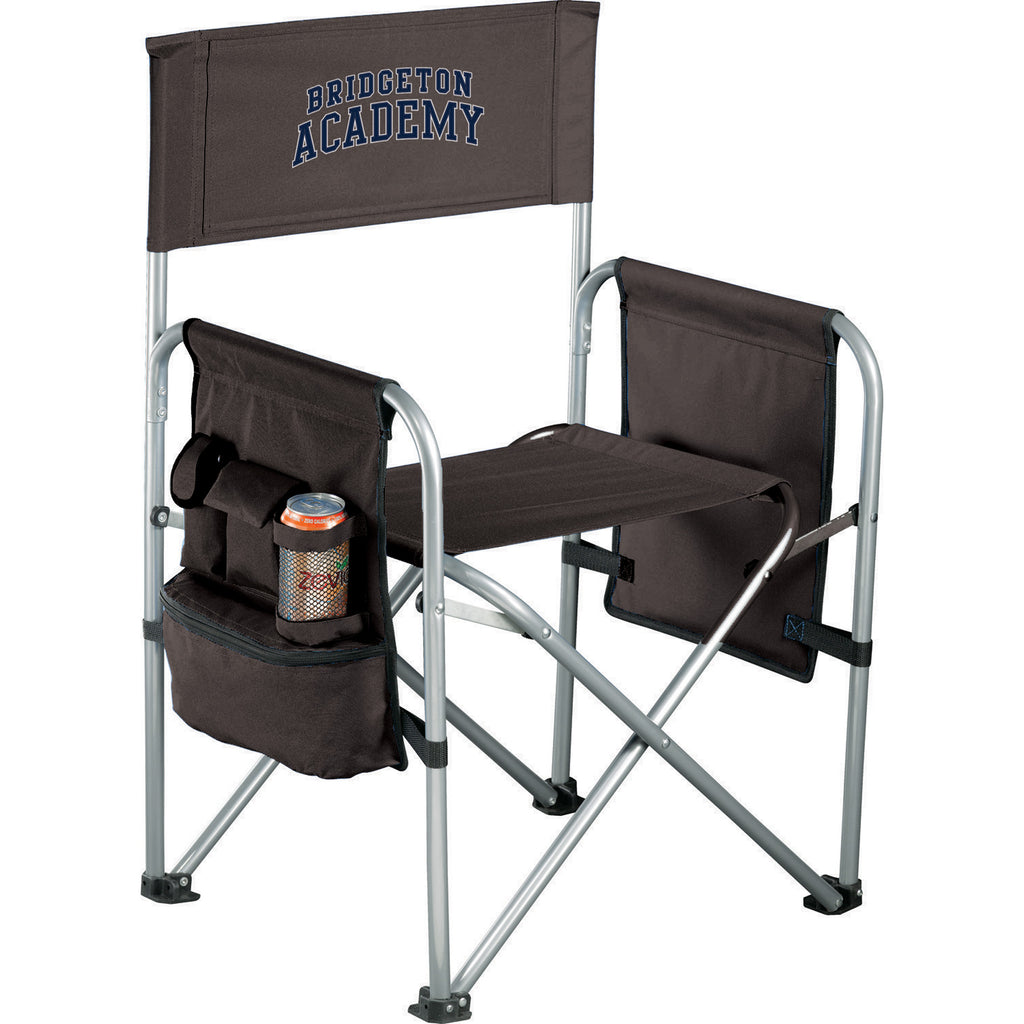 Leed's Black Game Day Director's Chair