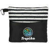 Leed's Black Portable Beach Blanket and Pillow