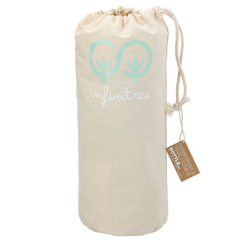 Leed's Natural 100% Recycled PET Fleece Blanket with Canvas Pouch