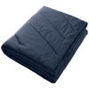 Leeds Navy Wave Recycled Insulated Outdoor Blanket