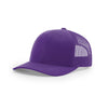 Richardson Purple Mesh Back Solid Trucker Hat