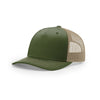 Richardson Army Olive/Tan Mesh Back Five Panel Trucker Hat