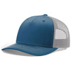 Richardson Cobalt Blue/Grey Mesh Back Five Panel Trucker Hat