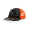 Richardson Typhon/Neon Orange Mesh Back Kryptek Camo Trucker Hat