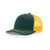 Richardson Dark Green/Gold Mesh Back Split Trucker Hat