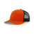 Richardson Orange/Black Mesh Back Split Trucker Hat