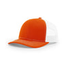Richardson Orange/White Mesh Back Split Trucker Hat