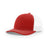 Richardson Red/White Mesh Back Split Trucker Hat