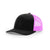 Richardson Women's Black/Neon Pink Low Pro Trucker Hat