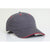 Pacific Headwear Graphite/Red Velcro Adjustable Brushed Twill Cap With Sandwich Visor
