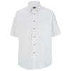Edwards Men's White Easy Care Short Sleeve Poplin Shirt