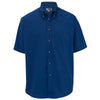 Edwards Men's Royal Easy Care Short Sleeve Poplin Shirt