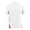 Under Armour Men's White/Red Colorblock Polo