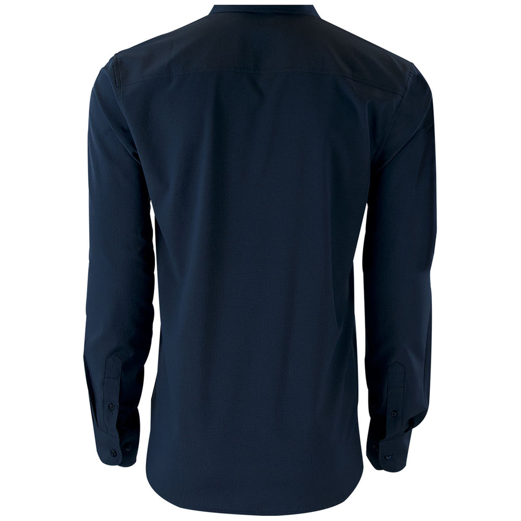Vansport Men's Navy/Tonal Navy Sandhill Dress Shirt