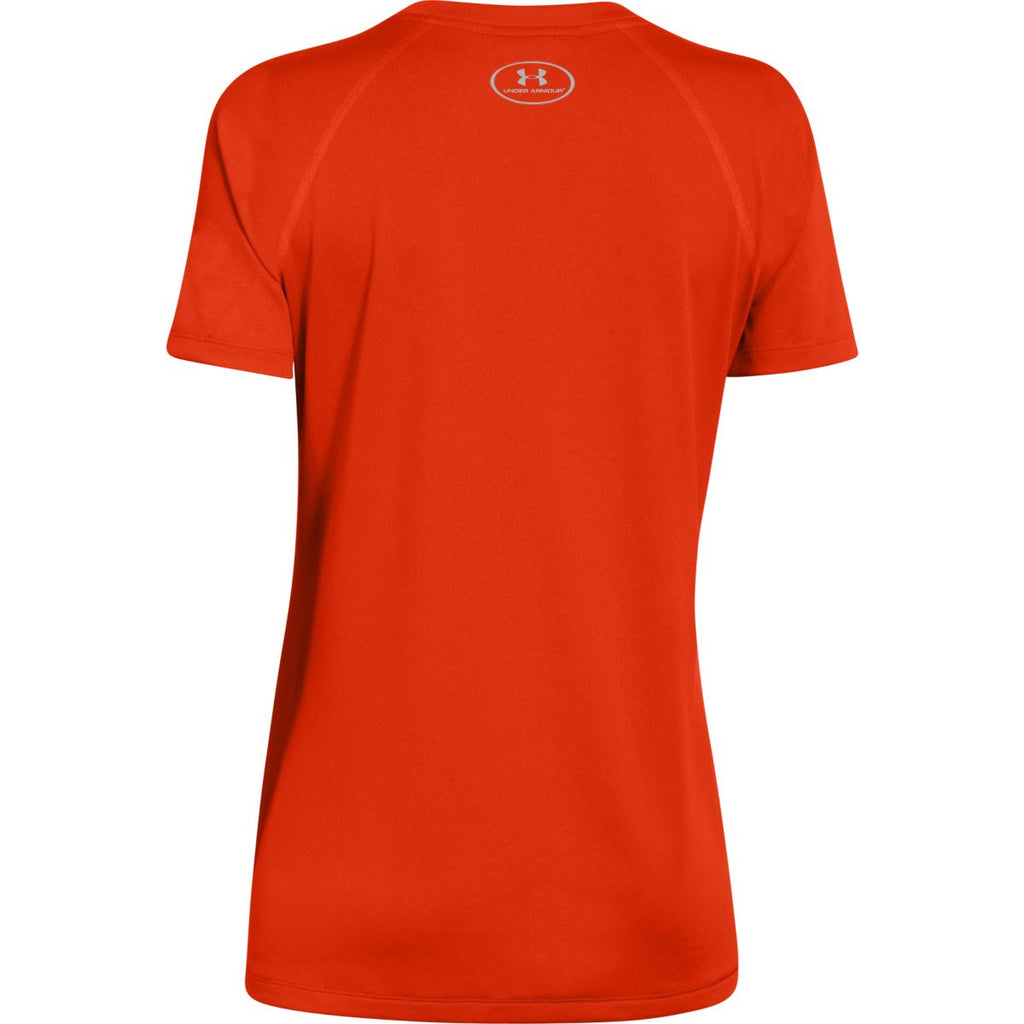 Under Armour Women's Dark Orange S/S Locker Tee