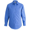 Edwards Men's French Blue Comfort Stretch Broadcloth Shirt