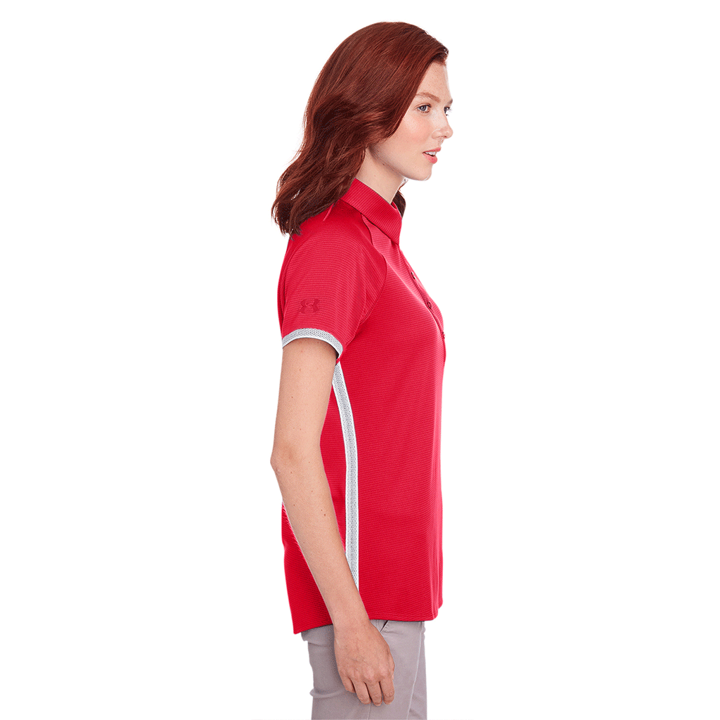 Under Armour Women's Red Corporate Rival Polo