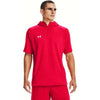 Under Armour Men's Red/White Command Short Sleeve Hoodie
