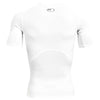 Under Armour Men's White/Black HeatGear Armour Short Sleeve Shirt