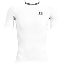 Under Armour Men's White/Black HeatGear Armour Short Sleeve Shirt