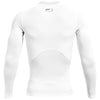 Under Armour Men's White/Black HeatGear Armour Long Sleeve Shirt