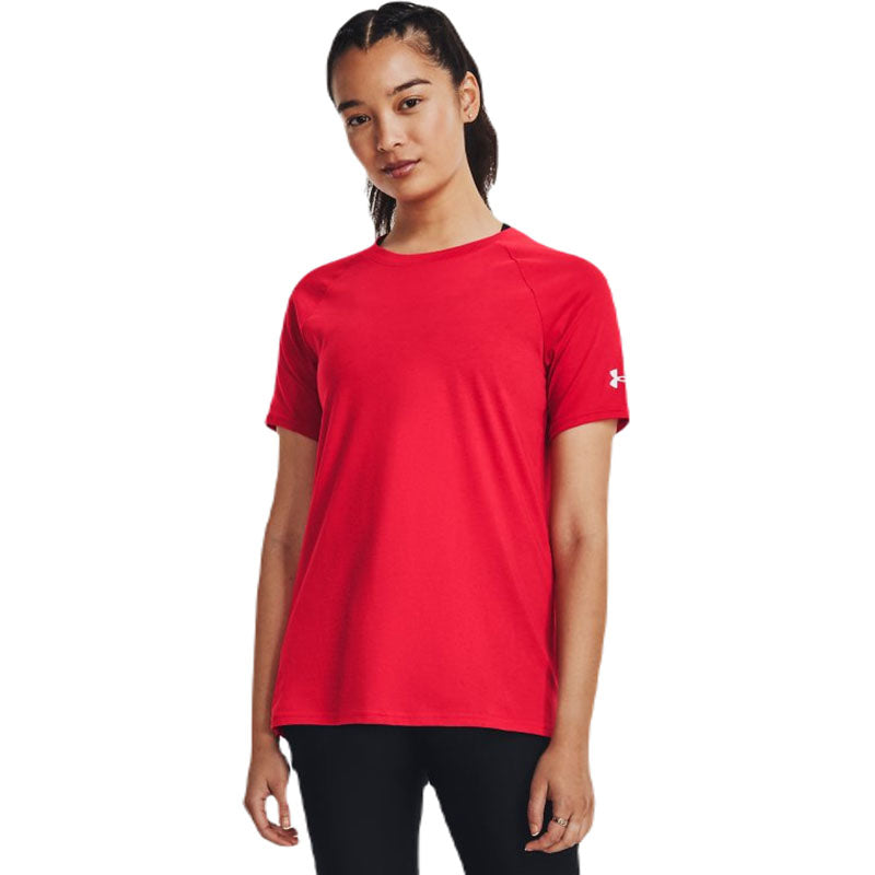 Under Armour Women's Red/White Athletics Short Sleeve