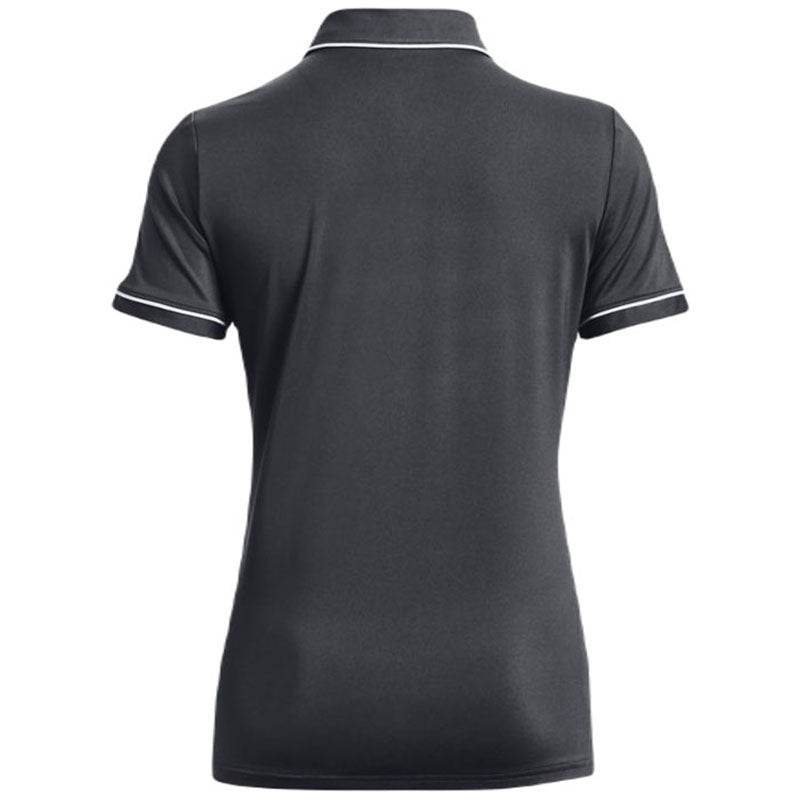 Under Armour Women's Stealth Grey/White Team Tipped Polo