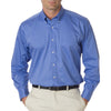 Van Heusen Men's Cobalt Twill Long Sleeve Dress Shirt