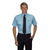 Van Heusen Men's Blue Short Sleeve Aviator Shirt