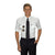 Van Heusen Men's White Tapered Short Sleeve Pilot Shirt